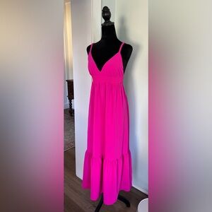 Lucky Brand Pink Maxi Dress with Flowy Design